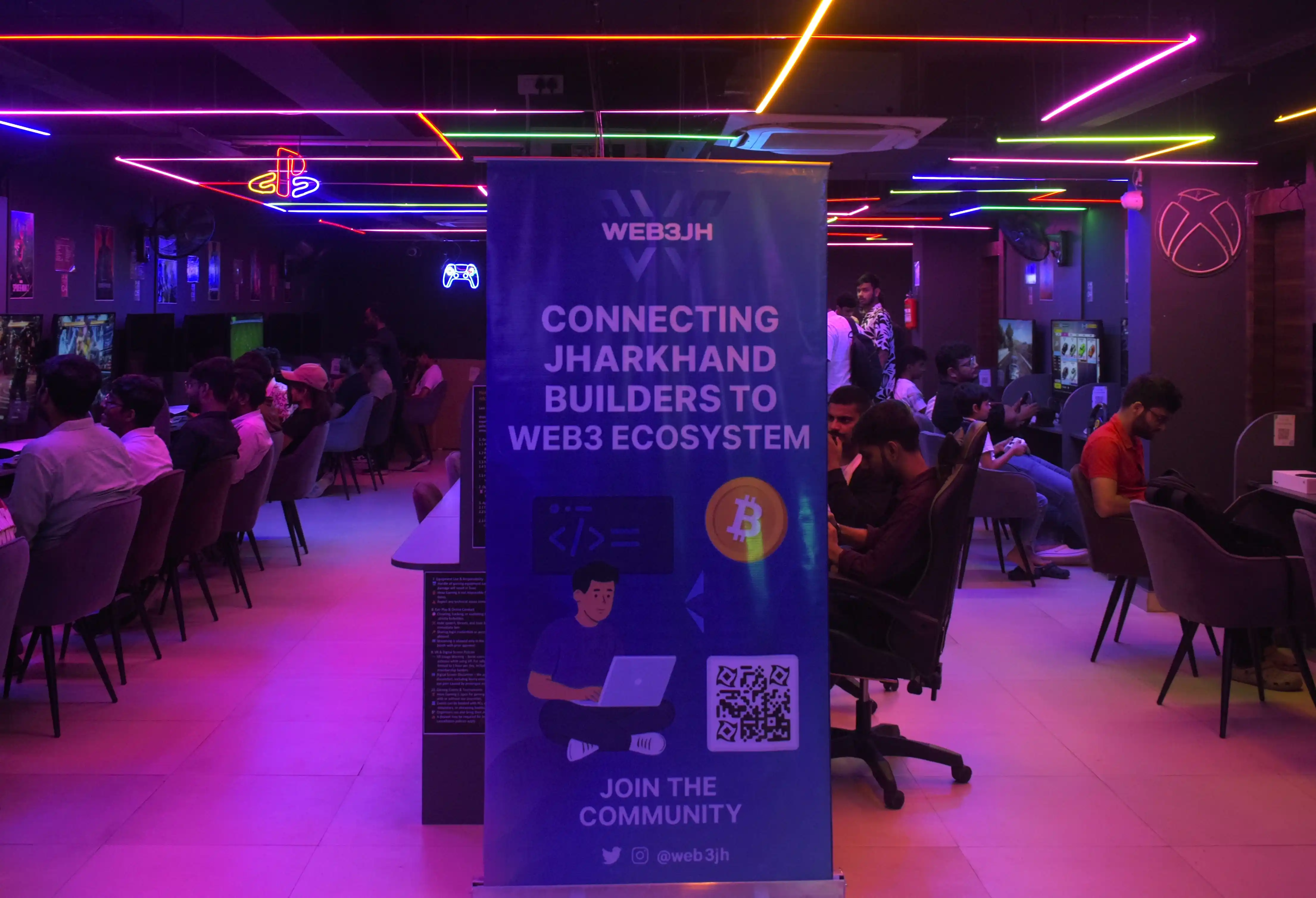 Web3JH team at Avalanche event - supporting blockchain innovation in Jharkhand